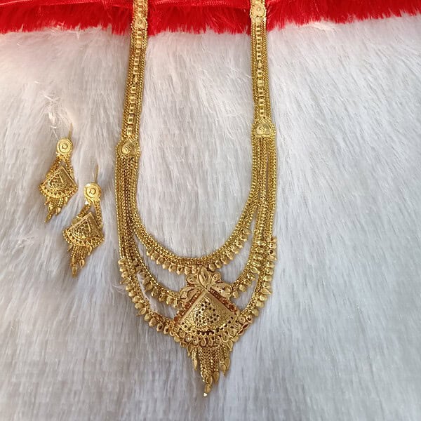 Royal Meher Antique Layered Long Necklace Set