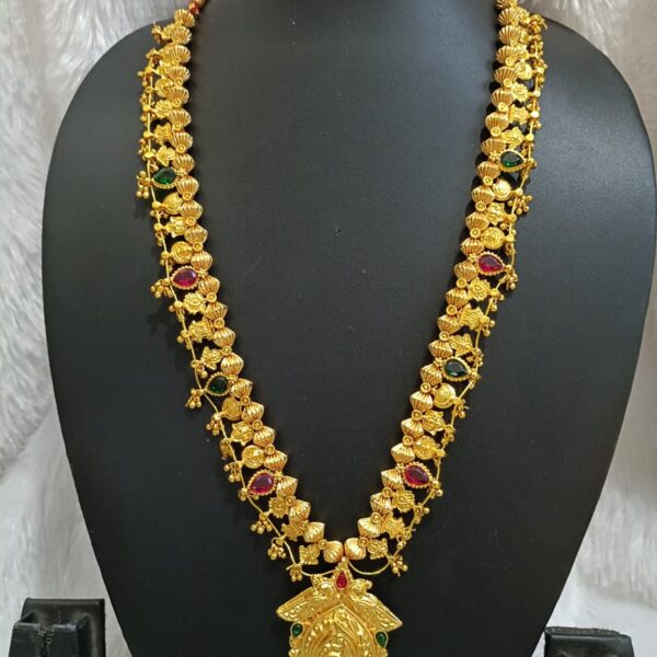 Royal Lakshmi Antique Temple Long Necklace