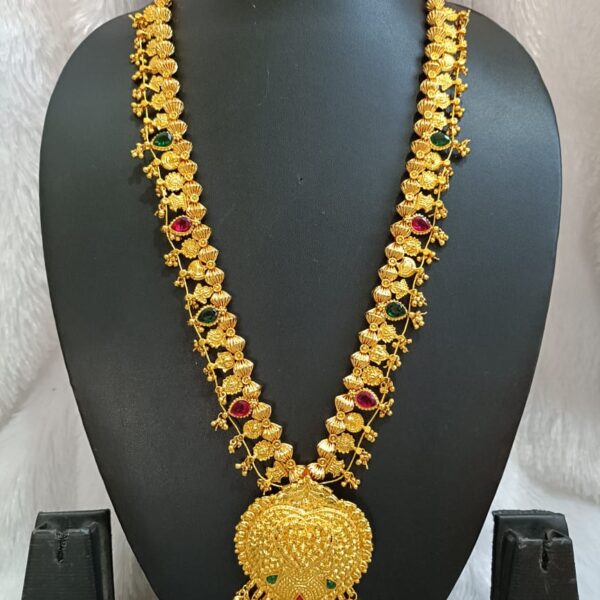 Royal Mahalakshmi Antique Temple Long Necklace