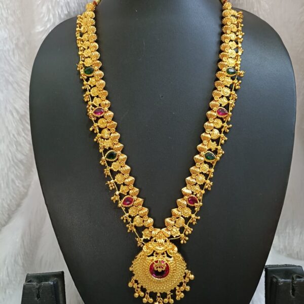 Royal Mrinal Antique Temple Long Necklace