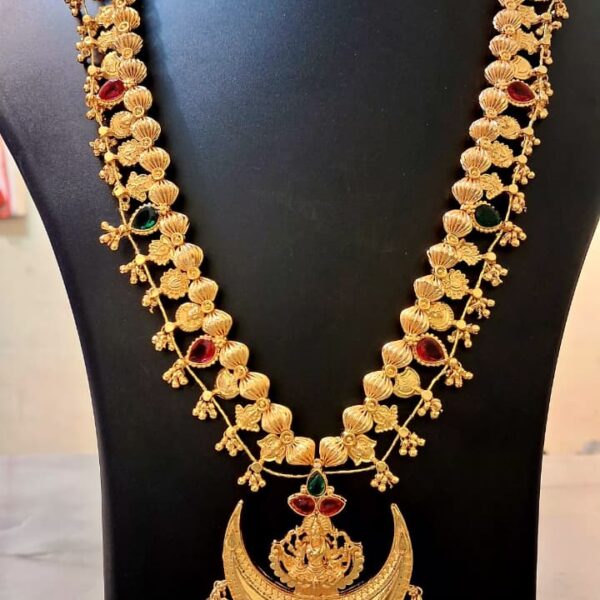 Royal Chandrika Antique Temple Long Necklace