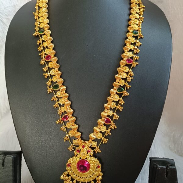 Royal Ratnika Antique Temple Long Necklace