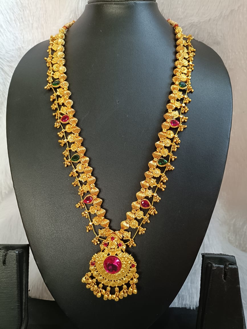 Royal Ratnika Antique Temple Long Necklace Royal Ratnika Antique Temple Long Necklace - Image 1