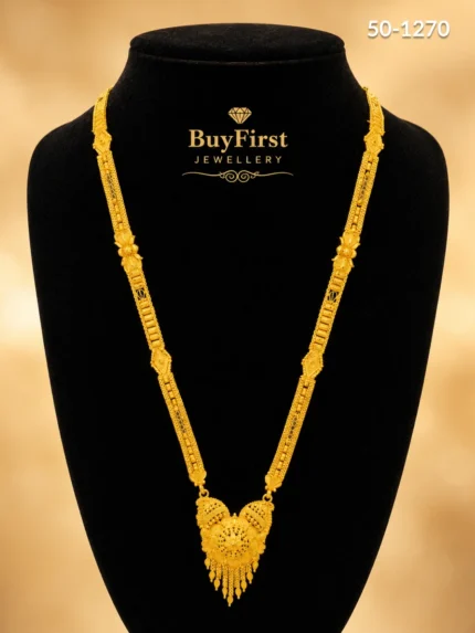 1 Gram Jewellery Traditional Ornate Floral Long Mangalsutra